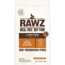 RAWZ Limited Real Duck Recipe 單一動物蛋白來源鴨肉配方 3.5lb